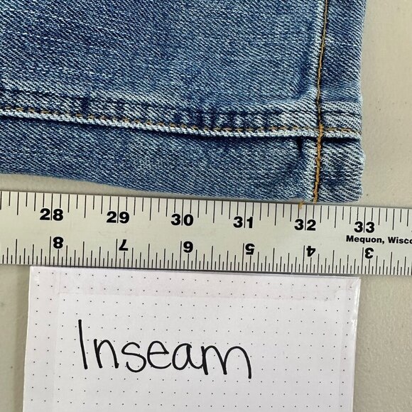 Tommy Hilfiger Hipster Bootcut Y2K Jeans Size 16 Medium Blue Snap Side Closure - Picture 12 of 13